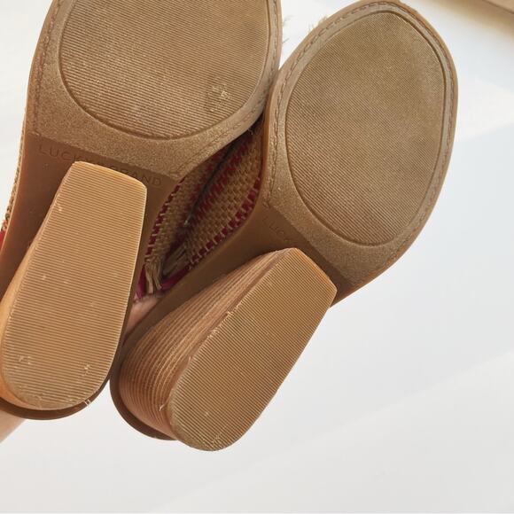 Lucky Brand Leyshia Wedge Heel Mule Woven - Picture 4 of 6